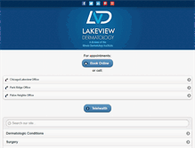 Tablet Screenshot of lakeviewderm.com